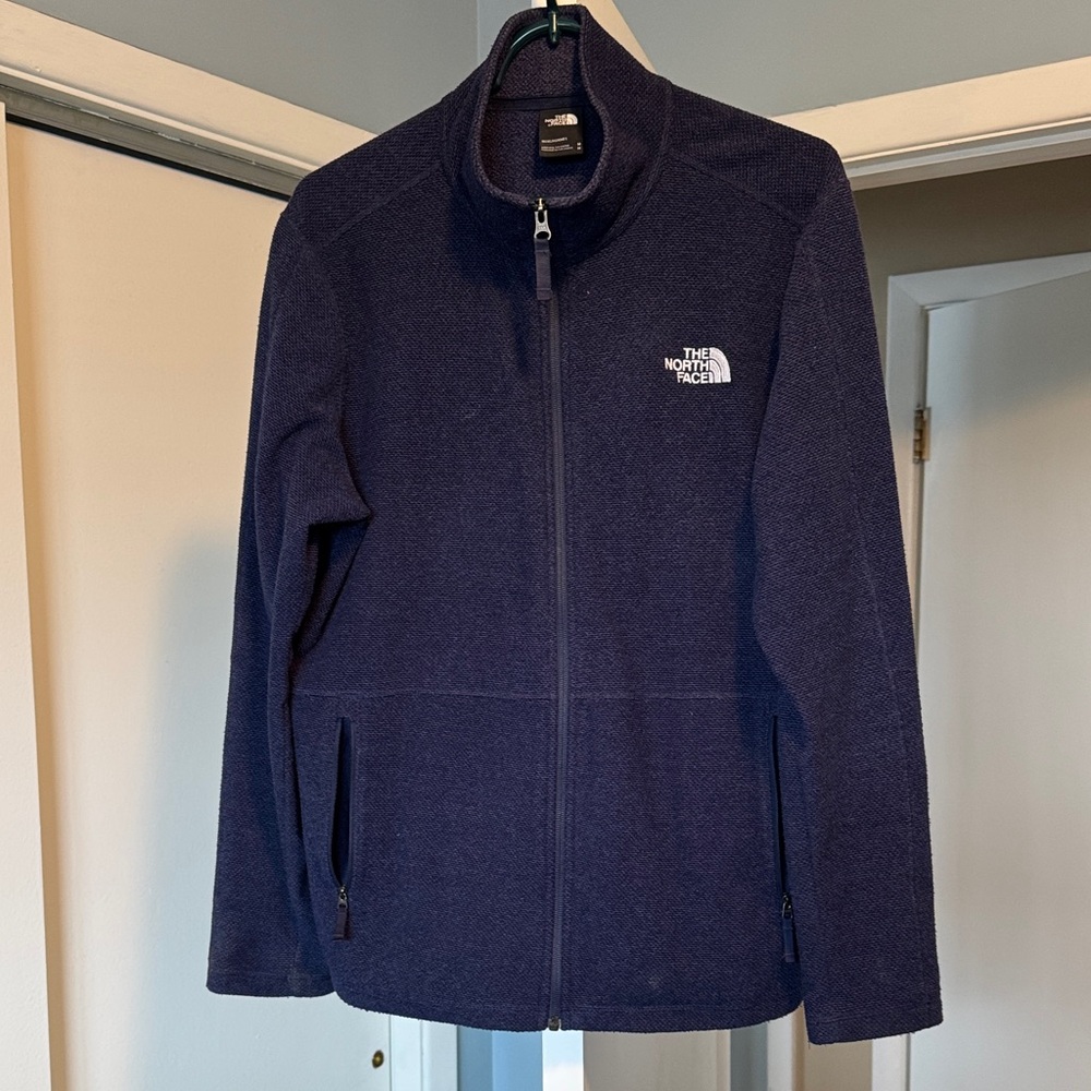 The North Face Navy Full-Zip Fleece Jacket